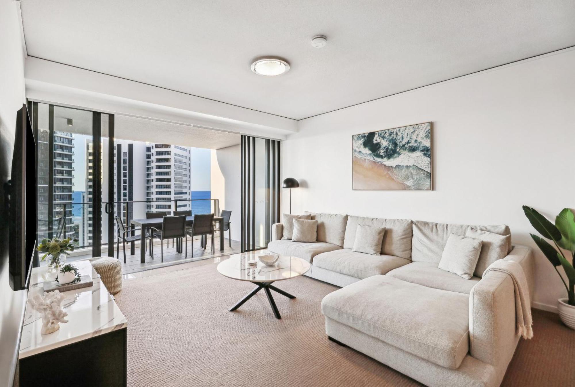 Ocean View 3-Bed With Gym, Pool, Sauna & Parking 골드코스트 외부 사진